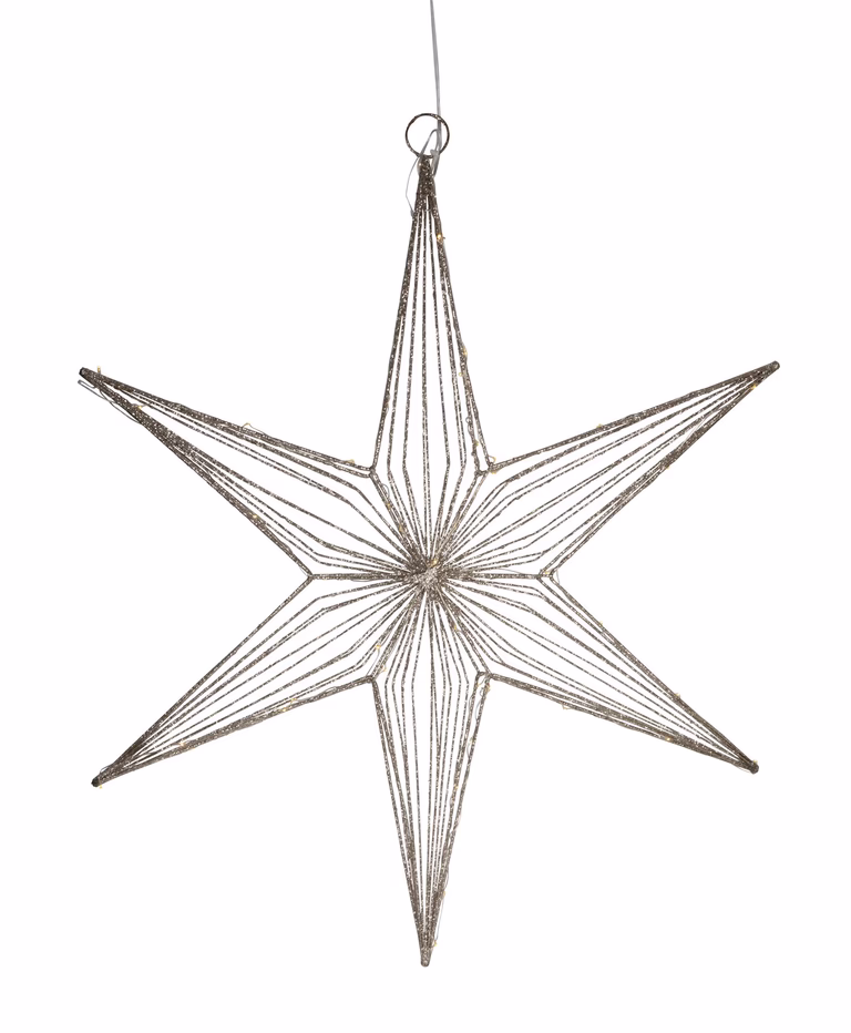 Adventsstjerne Champagne