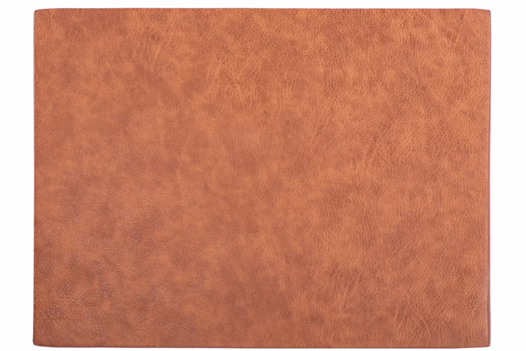 Placemat Artificial Leather Caramel 45x33cm