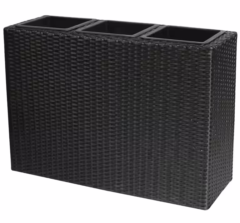 Evert planter L84cm black