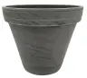 Plant pot D18 basalt terracotta