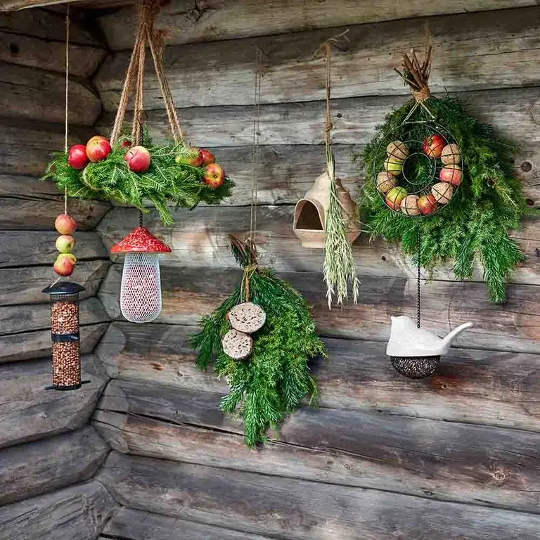 Bird food that spreads Christmas cheer