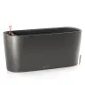 DELTA 10 Selfwatering pot L30 grey metallic