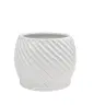 Twisted pot D 26 white