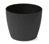Lisse eco pot D18,5 black