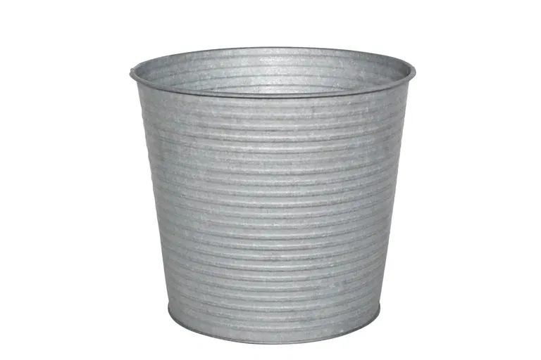 Crewe pot zinc D20 grey