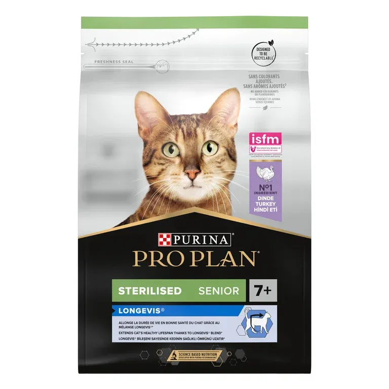 Pro Plan Cat Sterilised 7+ Turkey 3kg
