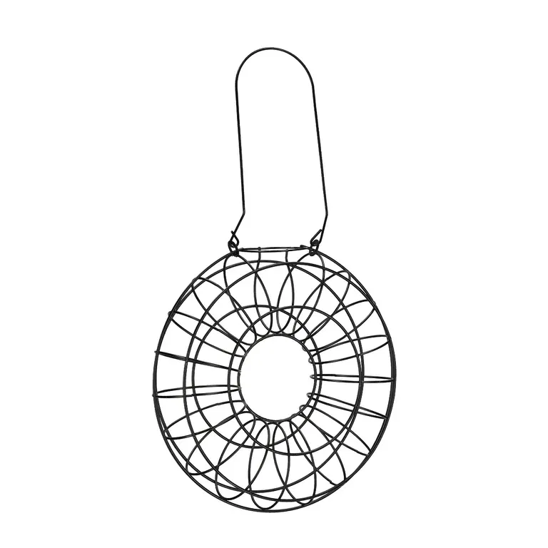 Round metal fatball birdfeeder