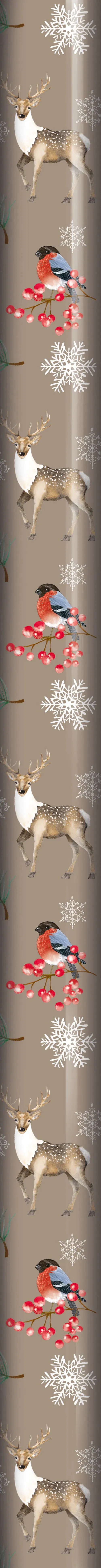 Animals gift wrap 8m green