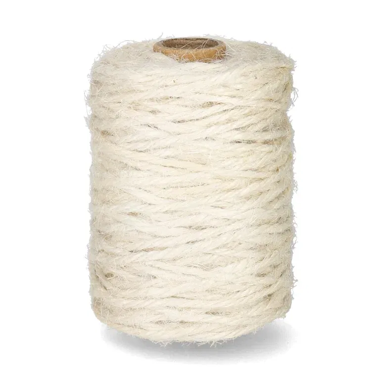 Jute string 50m white