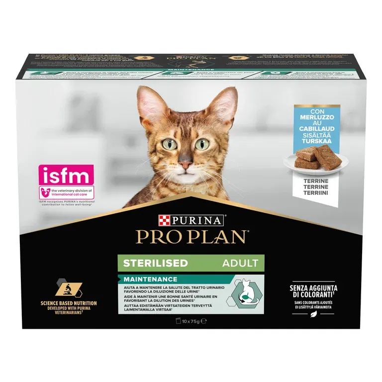 Pro Plan  Adult Sterilised Maintanance Terrine med Torsk 10x