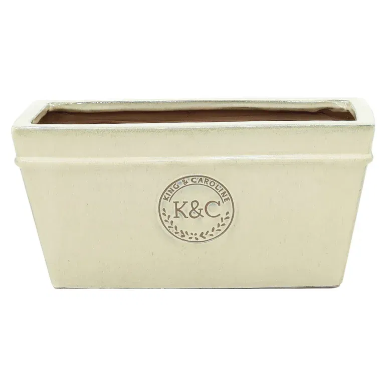 K&C ceramic planter L45 sand