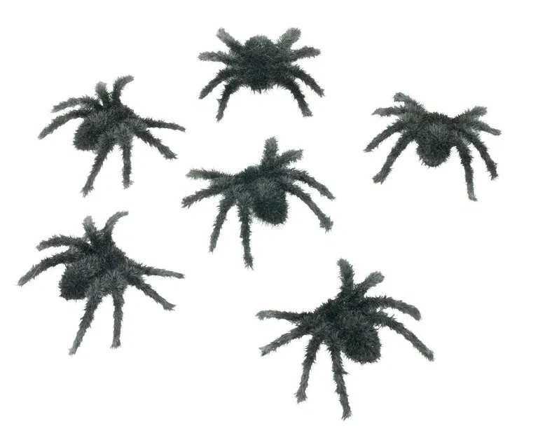 Spiders 6pcs black