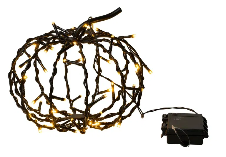 Metal Pumpkin 20cm w/ 48LED