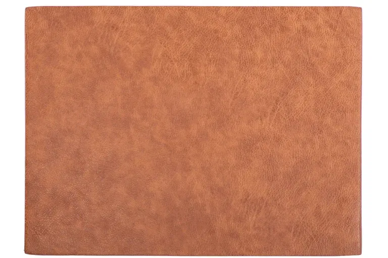 Placemat Artificial Leather Caramel 45x33cm