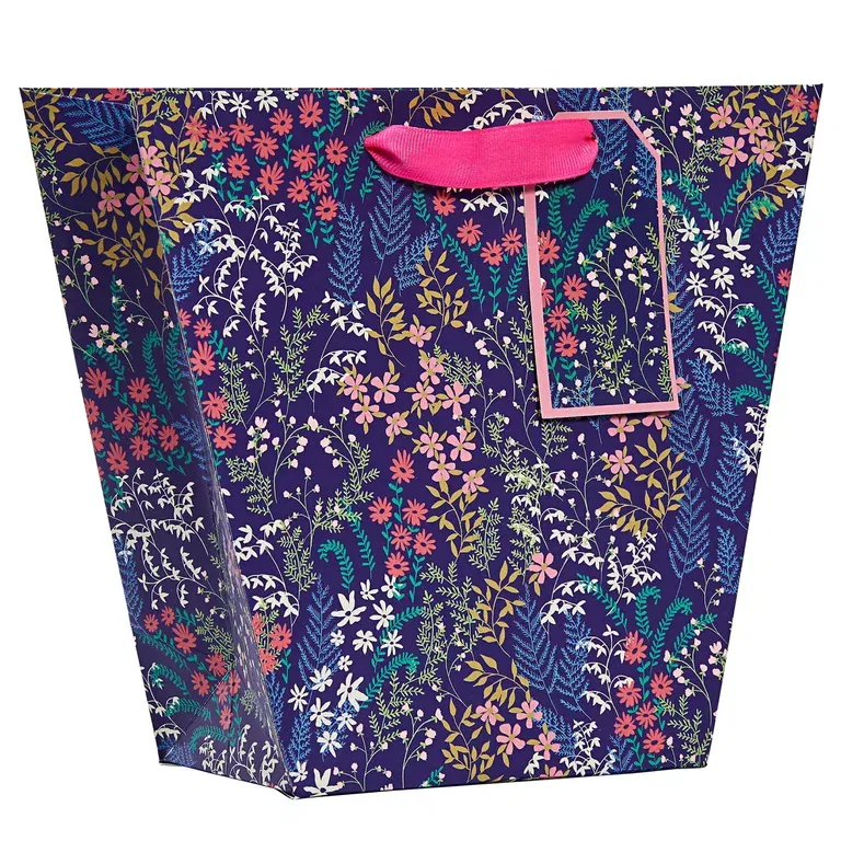Flora vase bag M blue