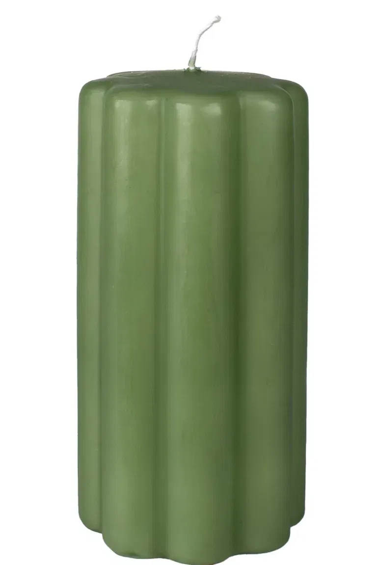 Pillar candle Flowery