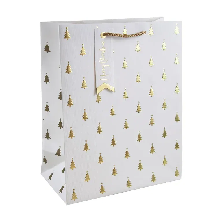 Tree gift bag H33 white