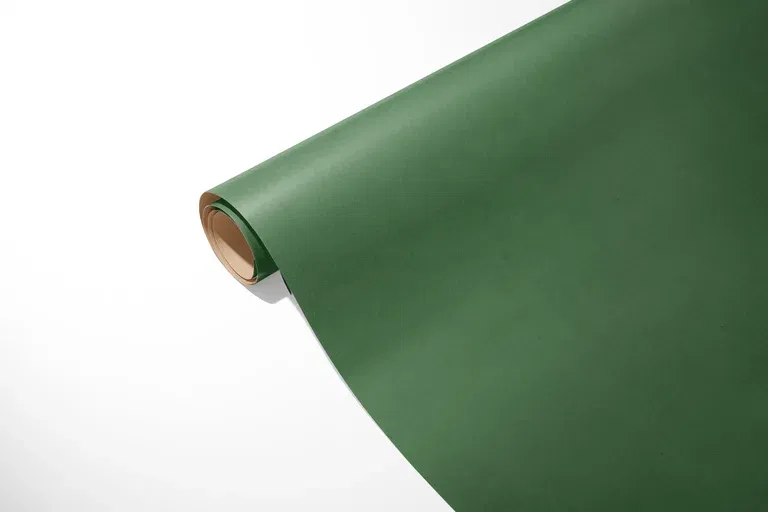 Kraft gift wrap 5M green