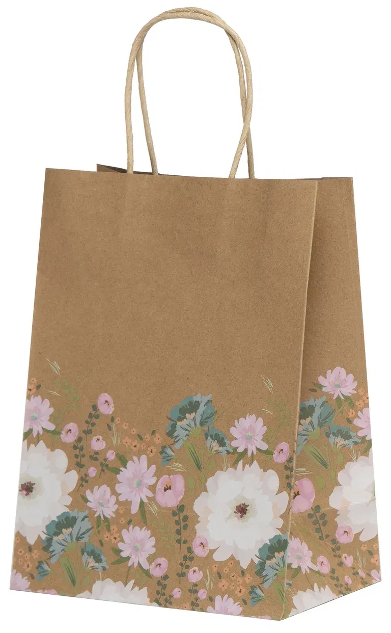 Kraft Fione gift bag M H18 multi