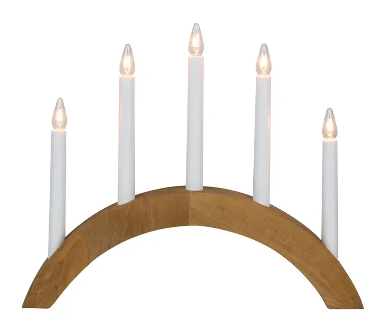 Advent Stick 5 Arm Bow Wood 38CM