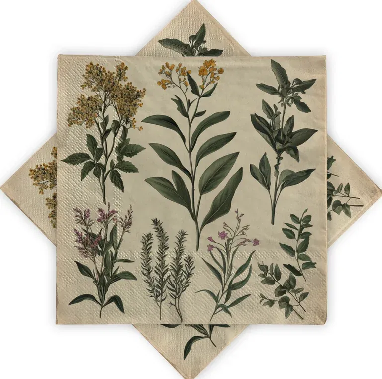 Napkin Herbal flower 