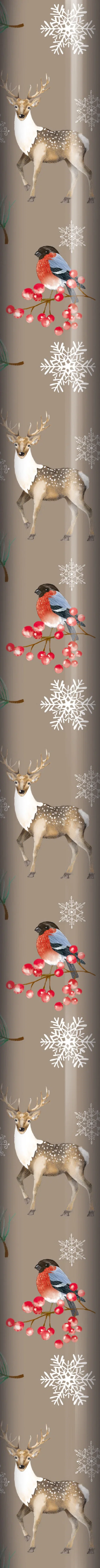 Animals gift wrap 8m green