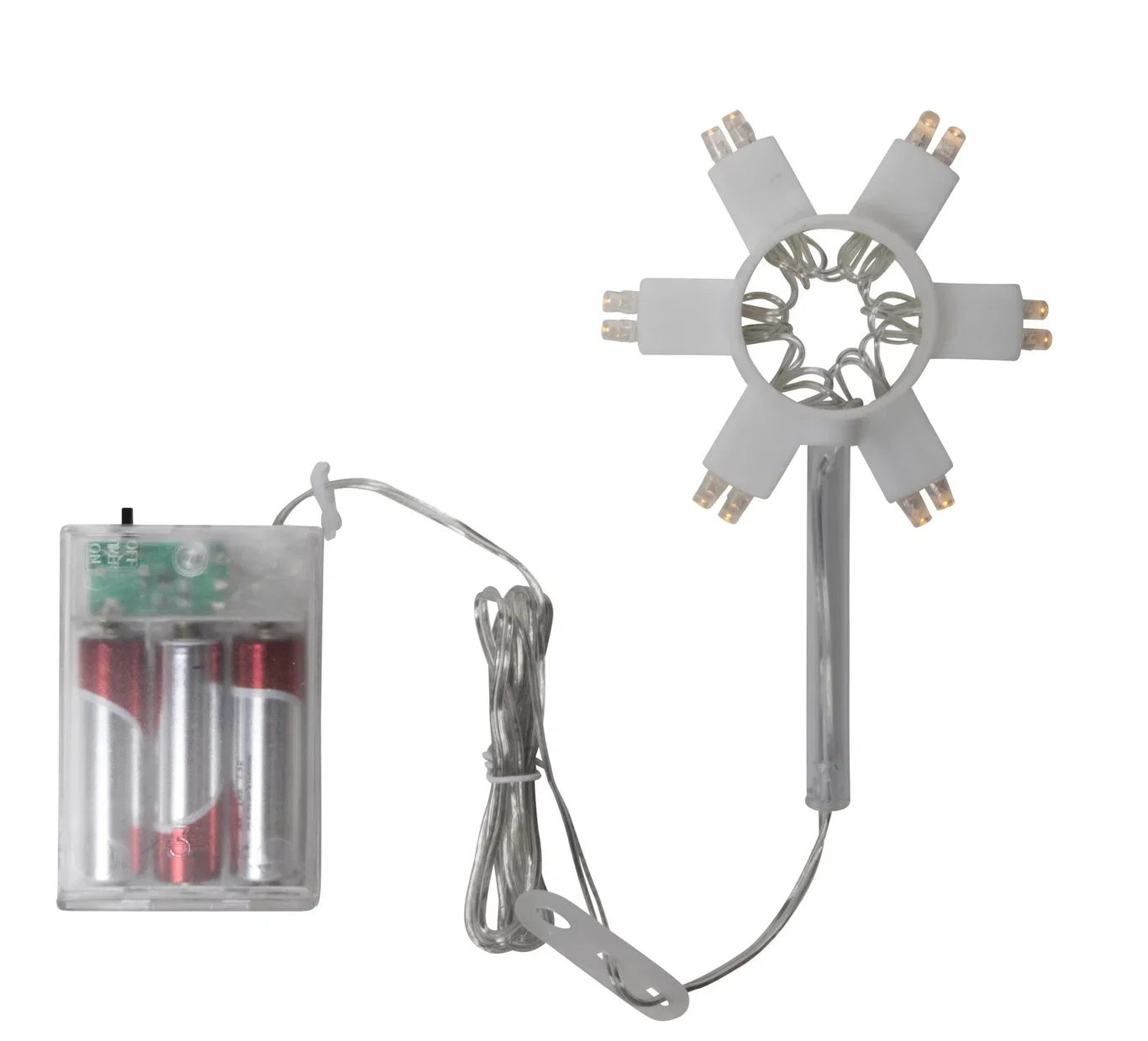 Battery operated light source Advent star