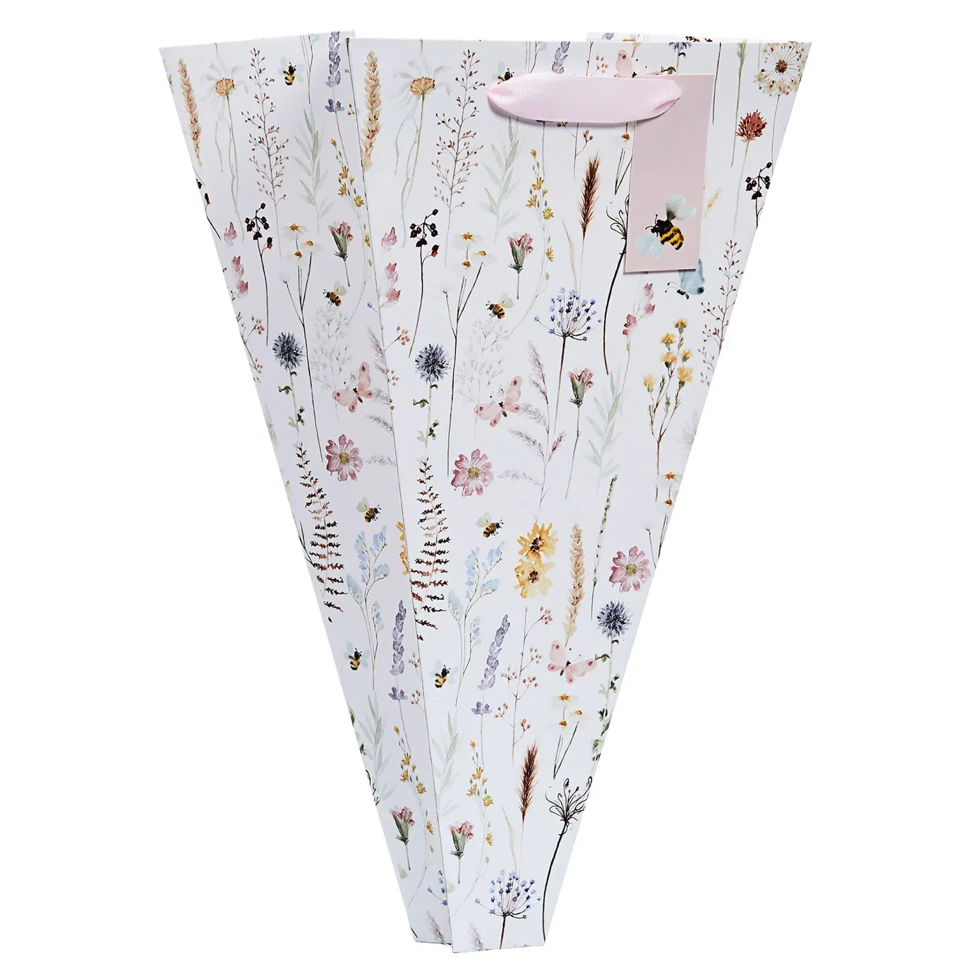 Meadow bouqet bag M cream