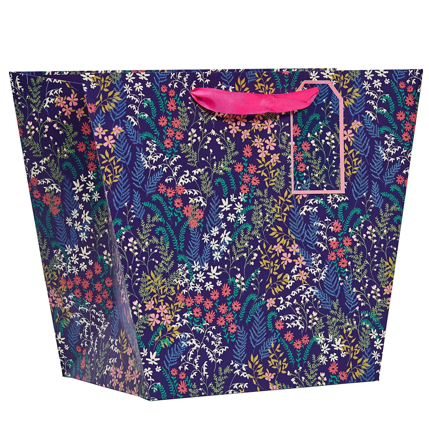 Flora vase bag L blue