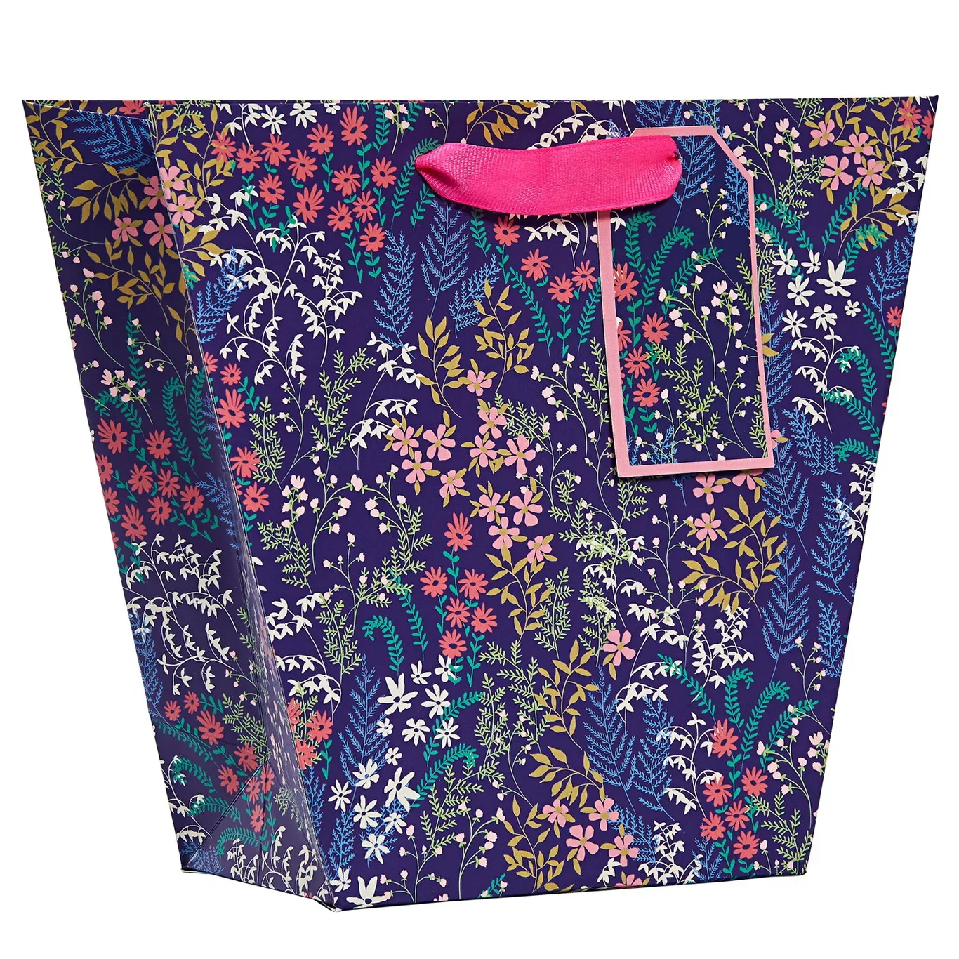 Flora vase bag M blue