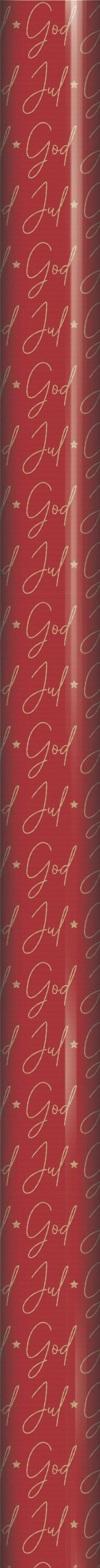 God Jul kraft gift wrap 5M red