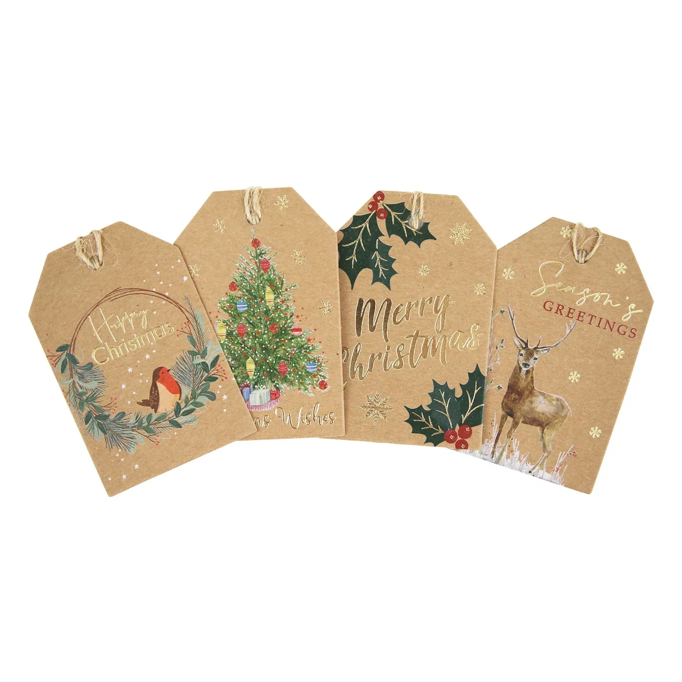 Traditional kraft tags 20pk brown