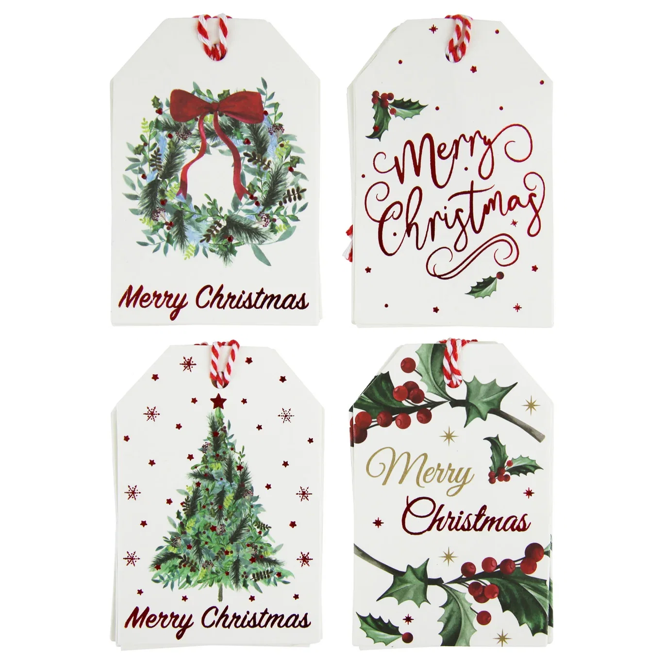 Traditional kraft tags 20pk white