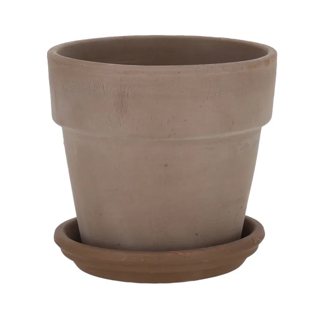 Aromi pot D22 terracotta grey