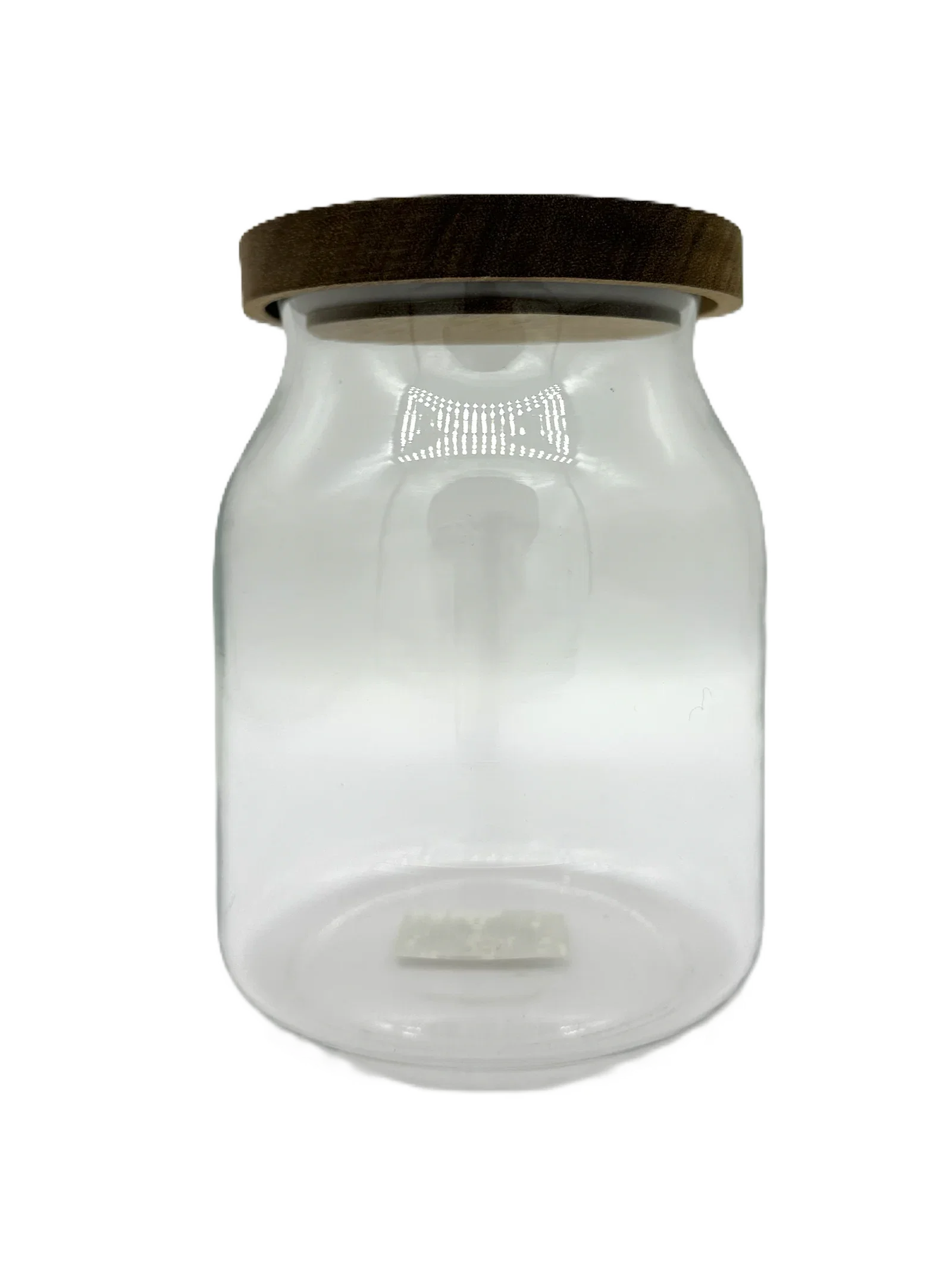 Glass Jar Acacia Lid 