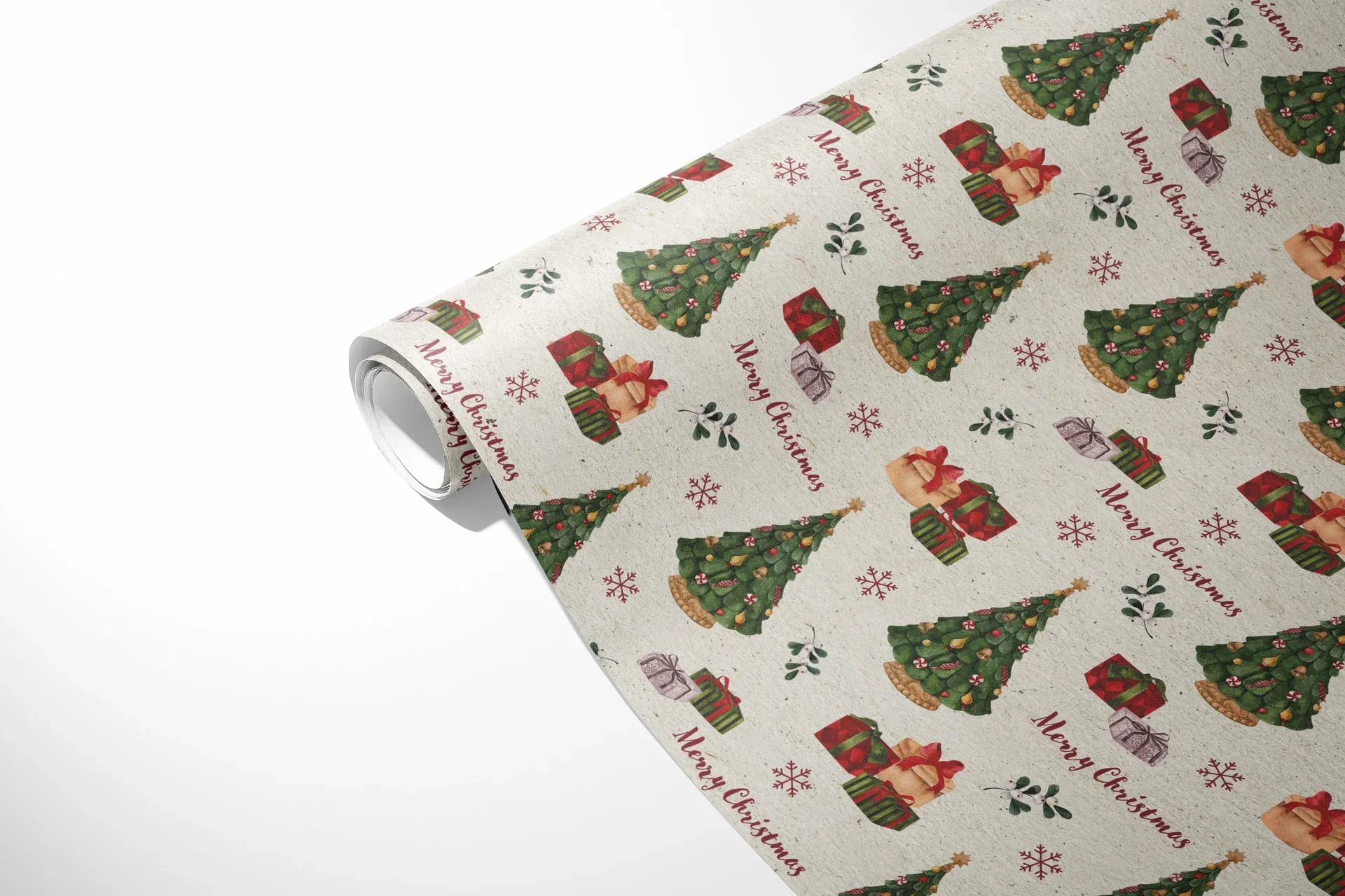 Gift wrap Christmas tree 