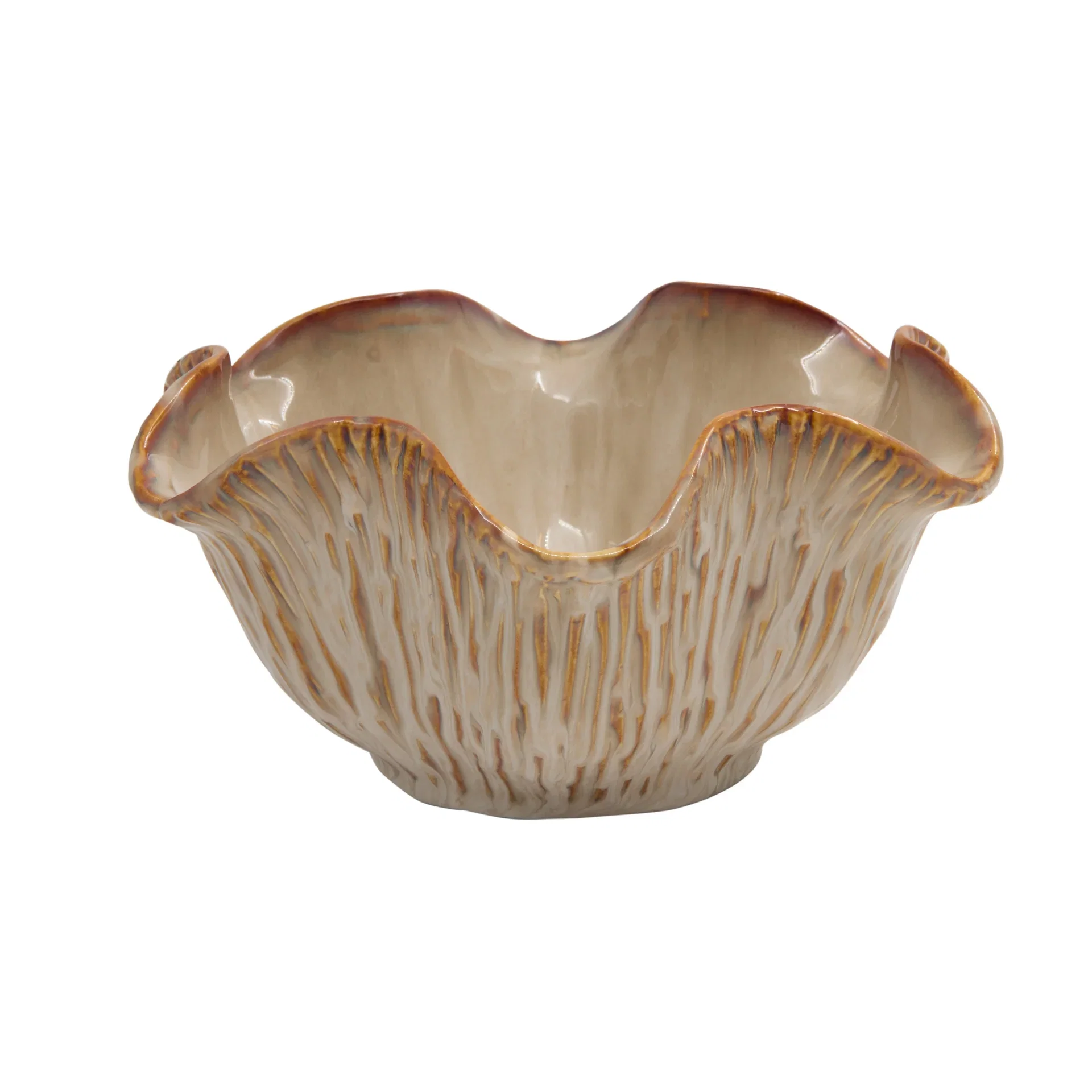Floral Bowl Ceramic D24,4x11,5cm