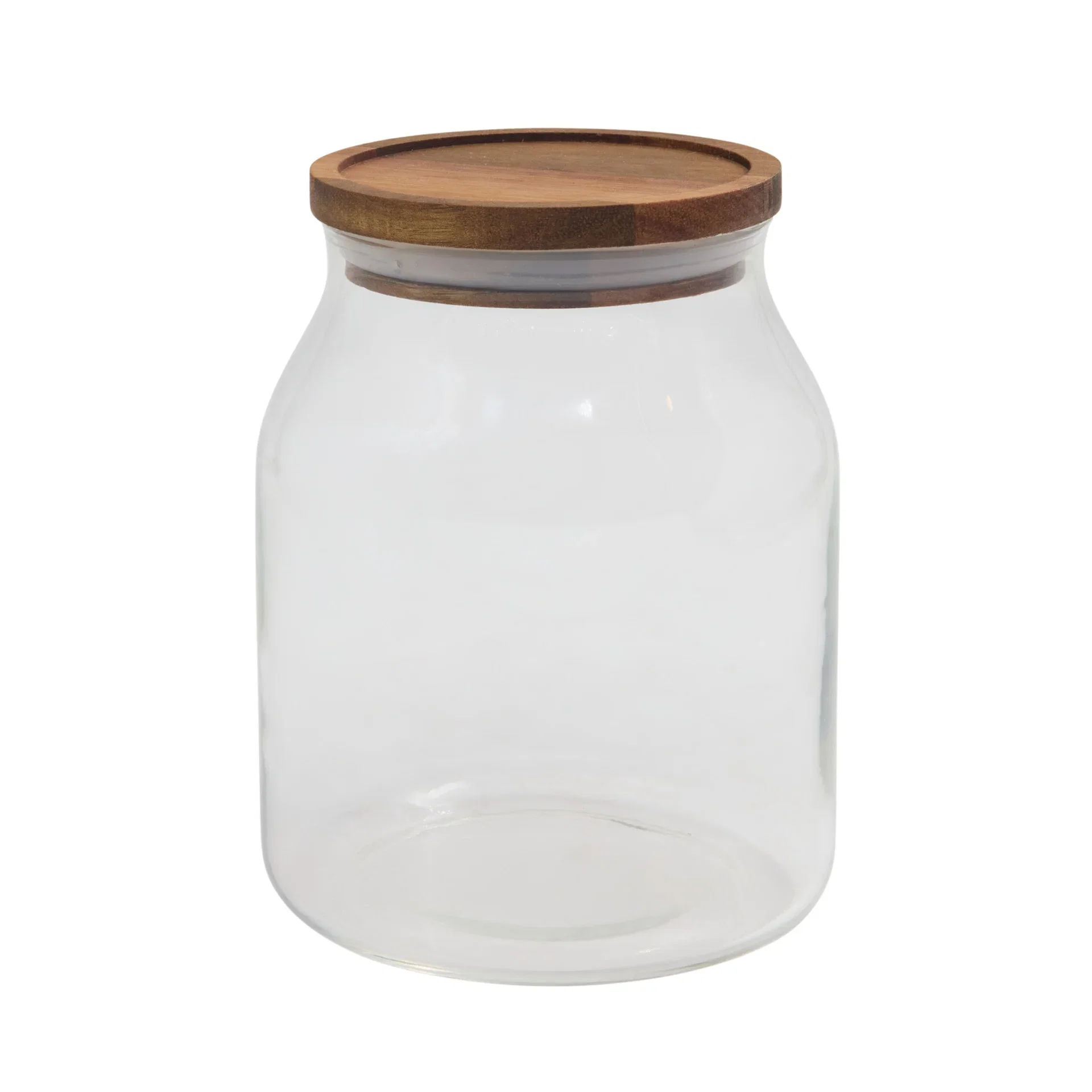 Glass Jar Acacia Lid 
