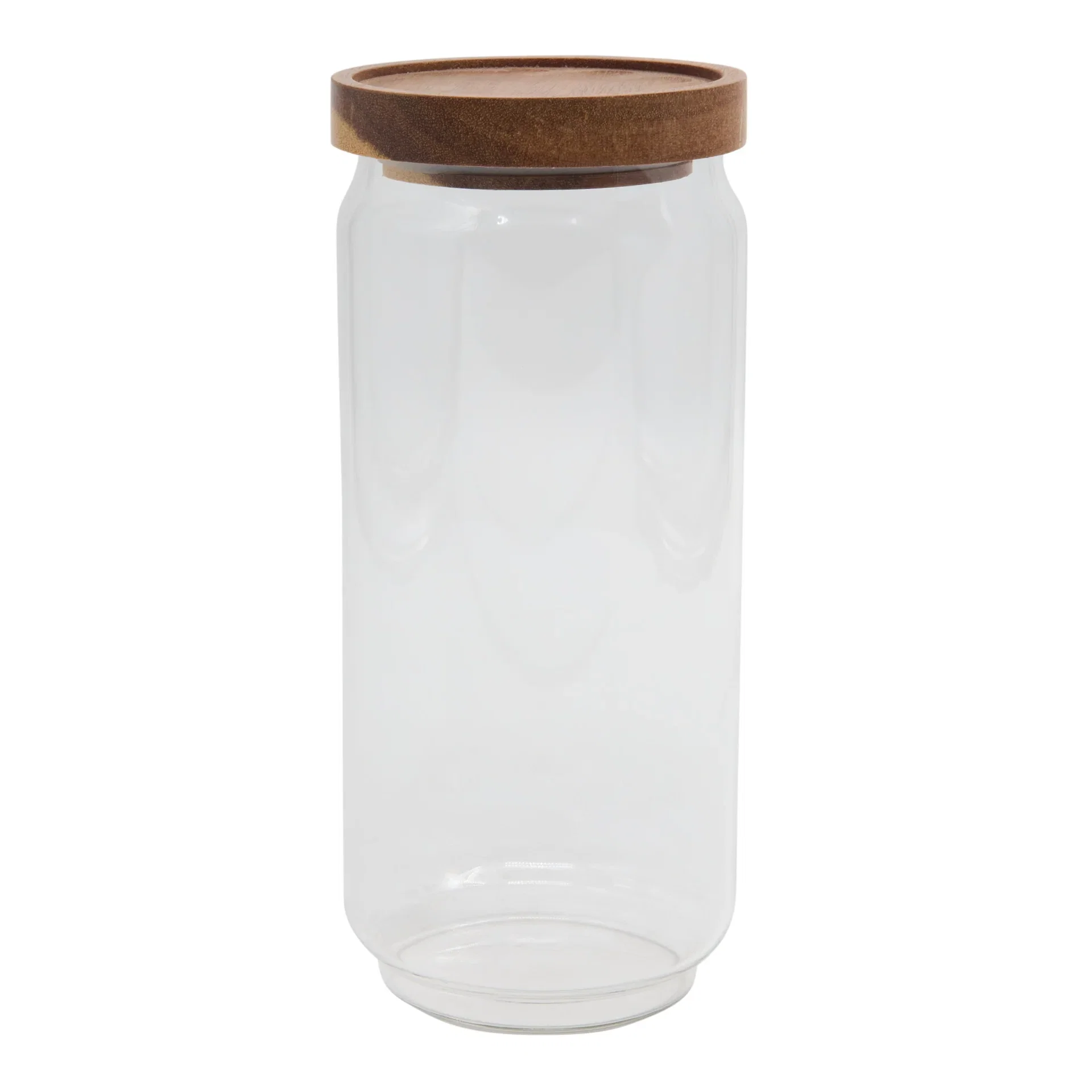 Glass Jar Acacia Lid