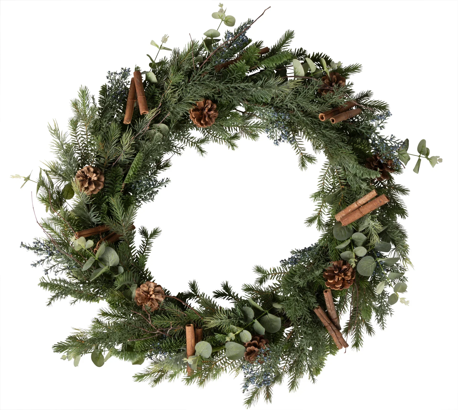 Evergreen wreath , artificial