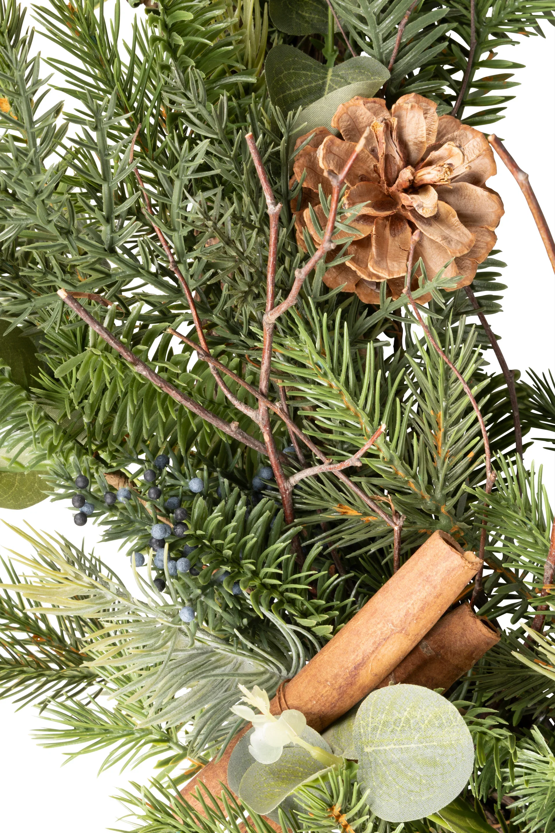 Evergreen wreath , artificial