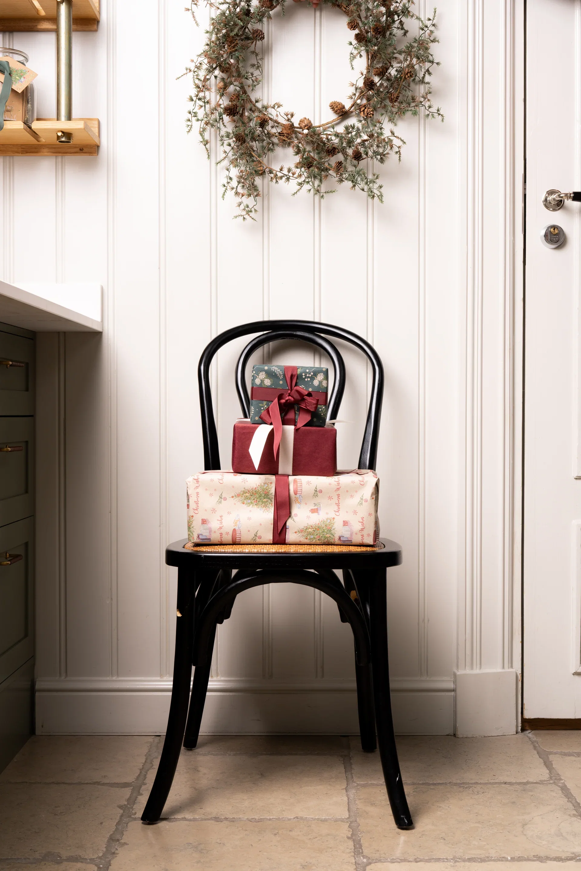 Christmas gift wrap 5M brown