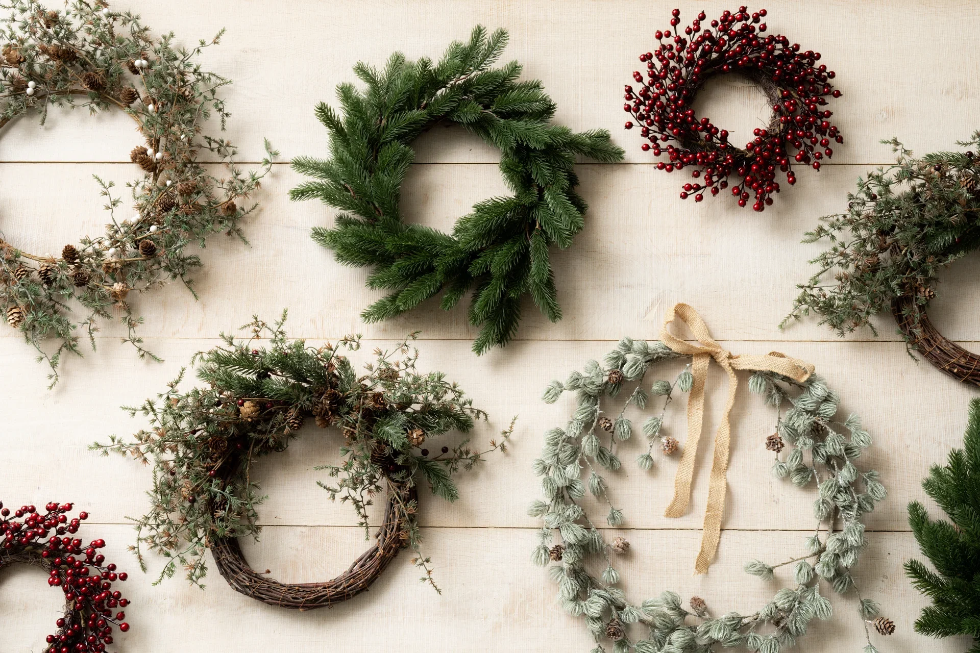 Krans frostet lerk, kunstig