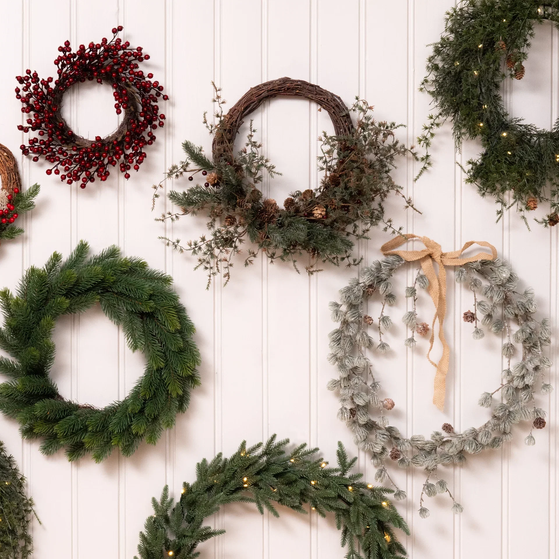 Krans frostet lerk, kunstig