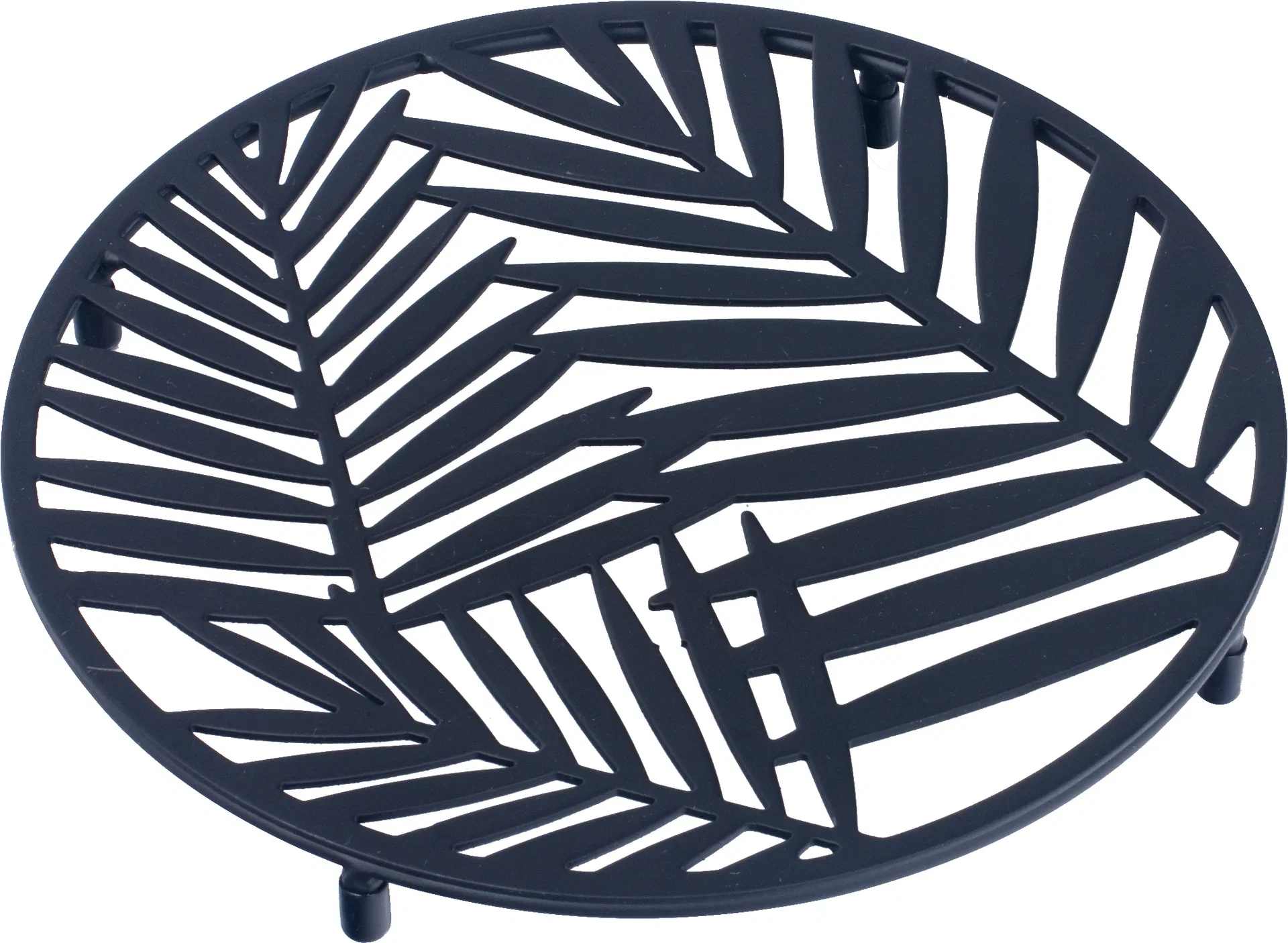 Rebecka metal coaster D20 black