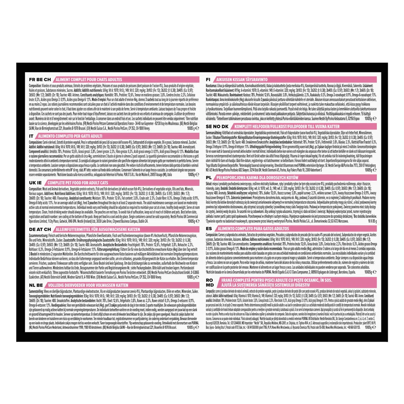 PP Delicate Cat Ocean Fish 10-p 850g