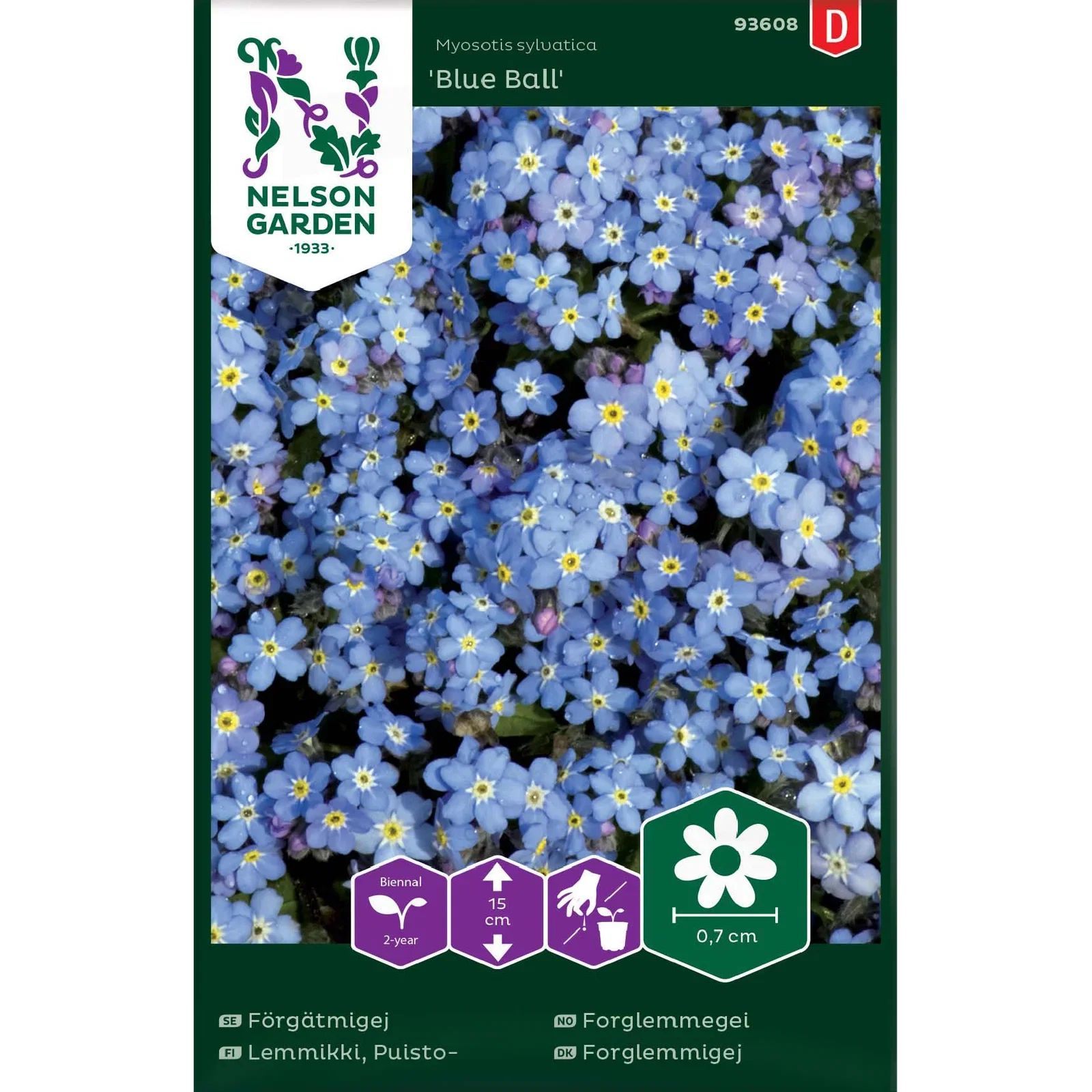 Förgätmigej, Blue Ball, blå