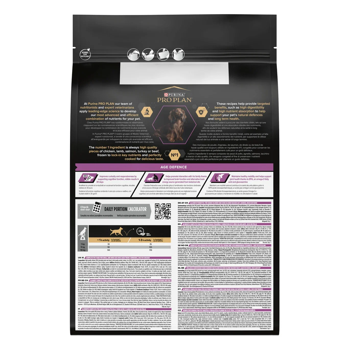 PRO PLAN Small & Mini ADULT 9+ - OPTIAGE 3kg