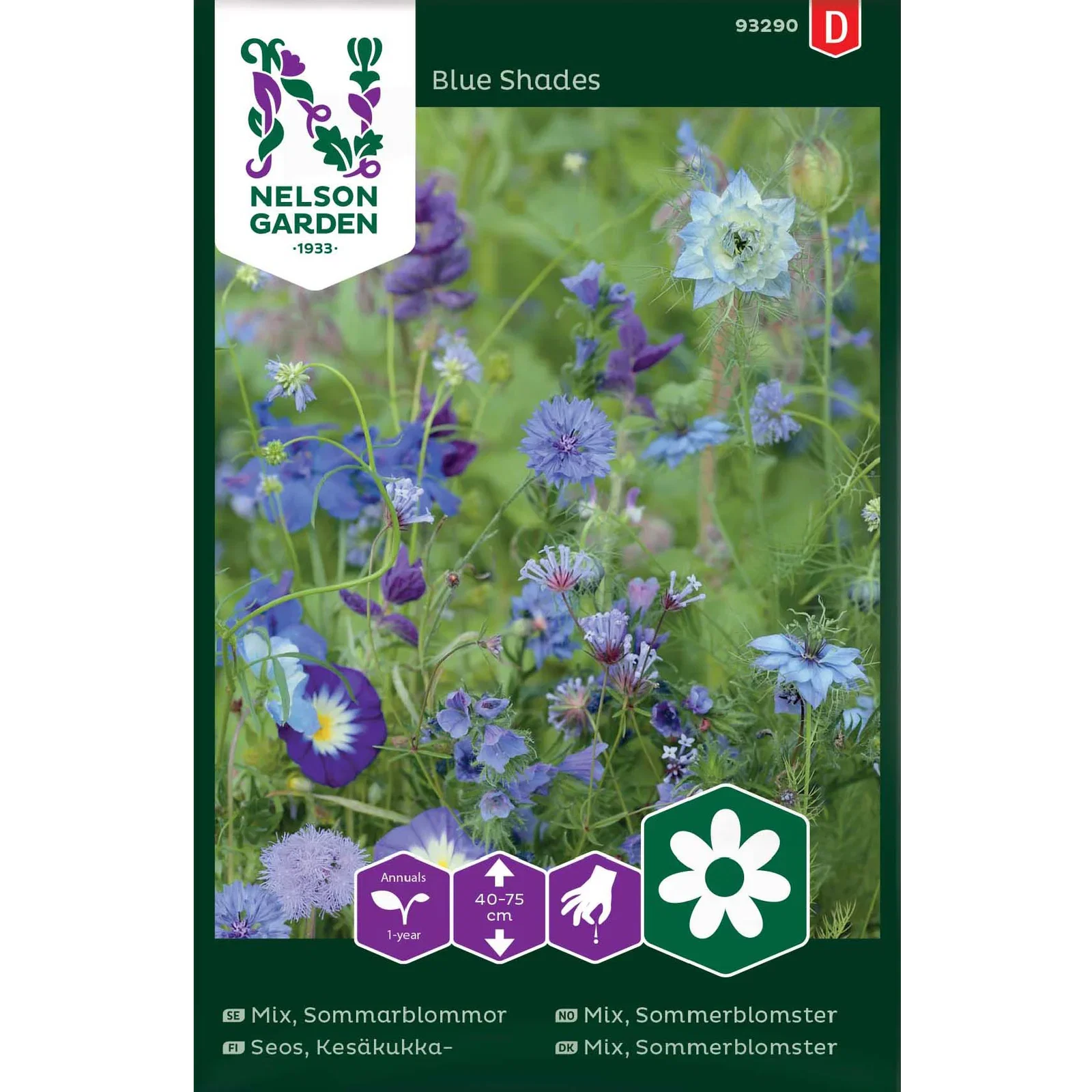 Mix, Sommarblommor, blå