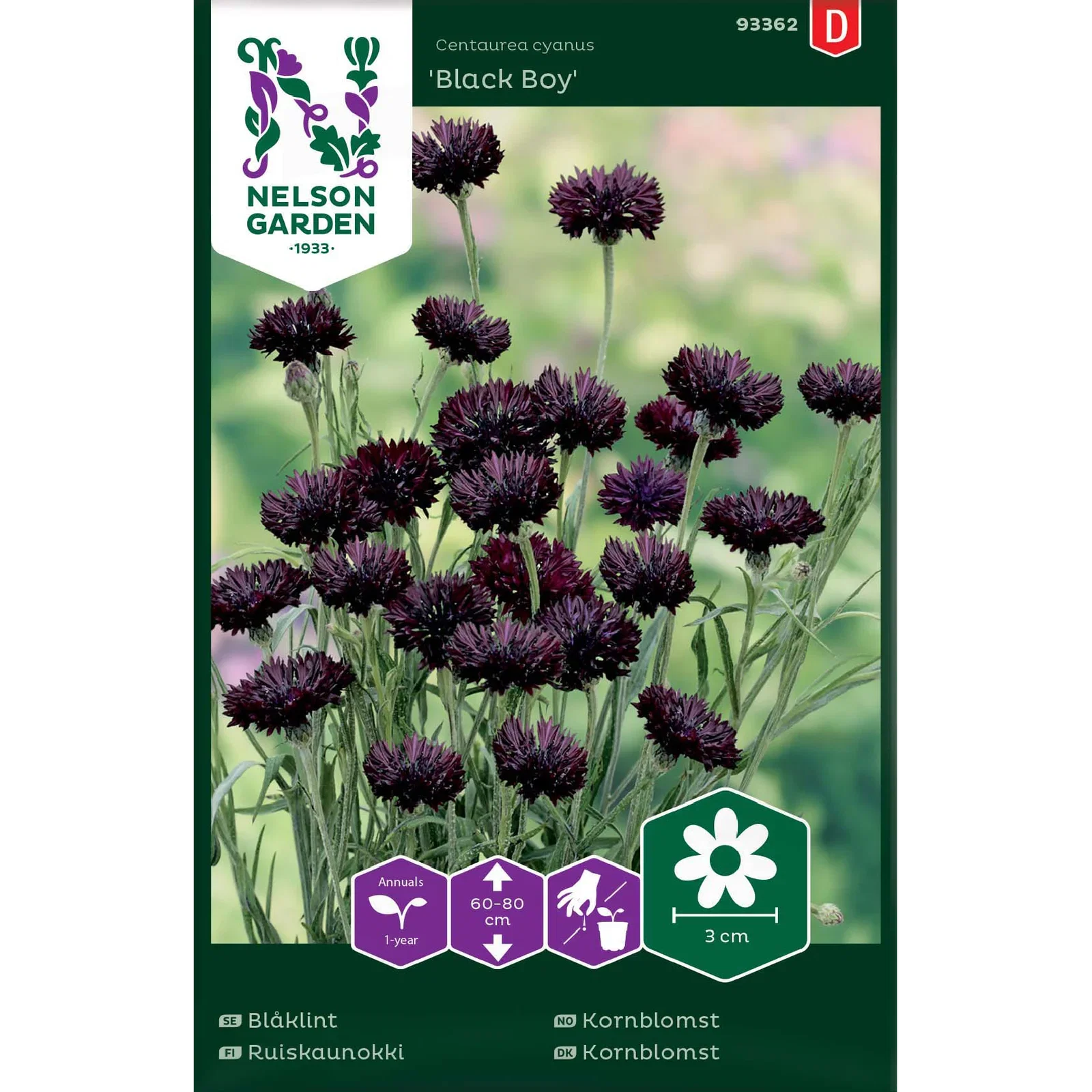 Blåklint, Black Boy, svart